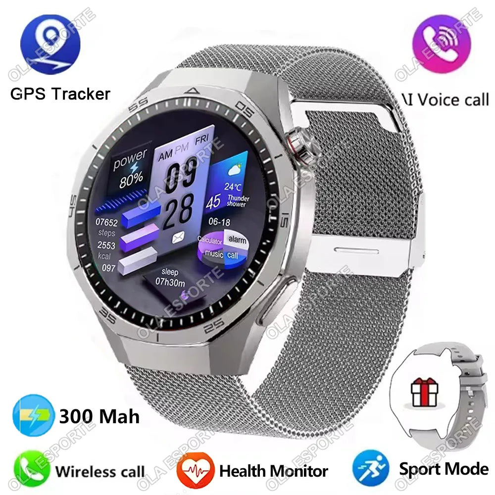 WaveGear Inc. 2026 Watch 5 Pro GPS Tracker smart watch with digital display and health monitoring features.