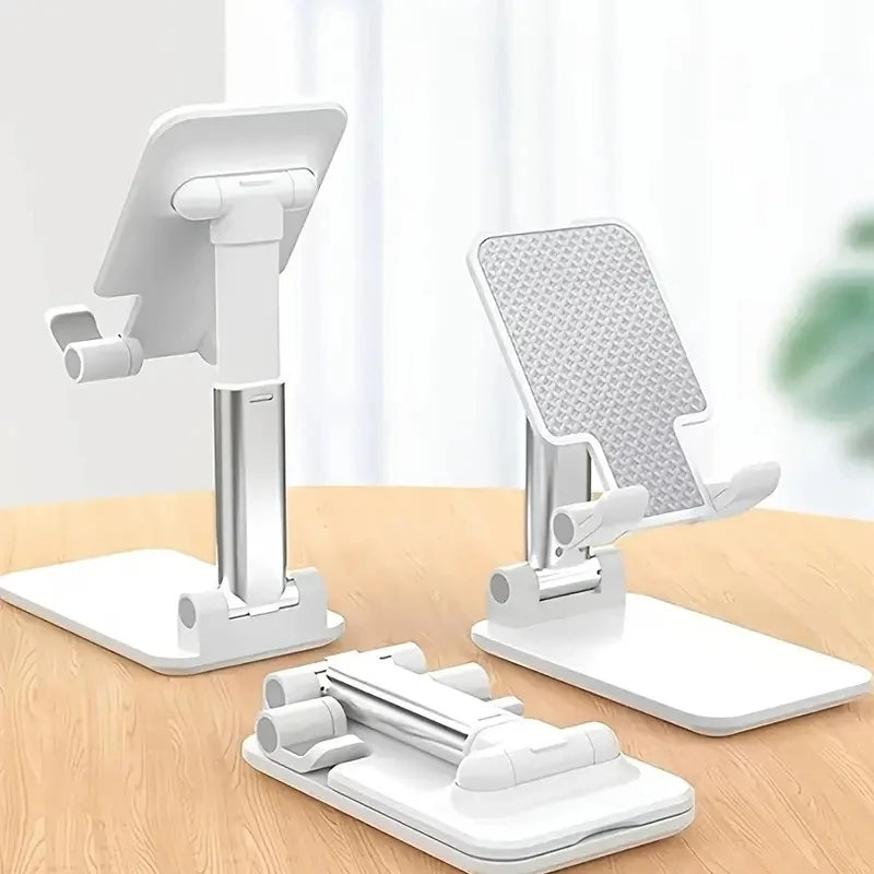 WaveGear Inc. VectorMount™ desk mobile phone holder stand holding a smartphone on a clean workspace