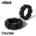 Adjustable WaveGear Inc. wrist and ankle weights for exercise, featuring padded straps and secure fastenings for workout comfort.