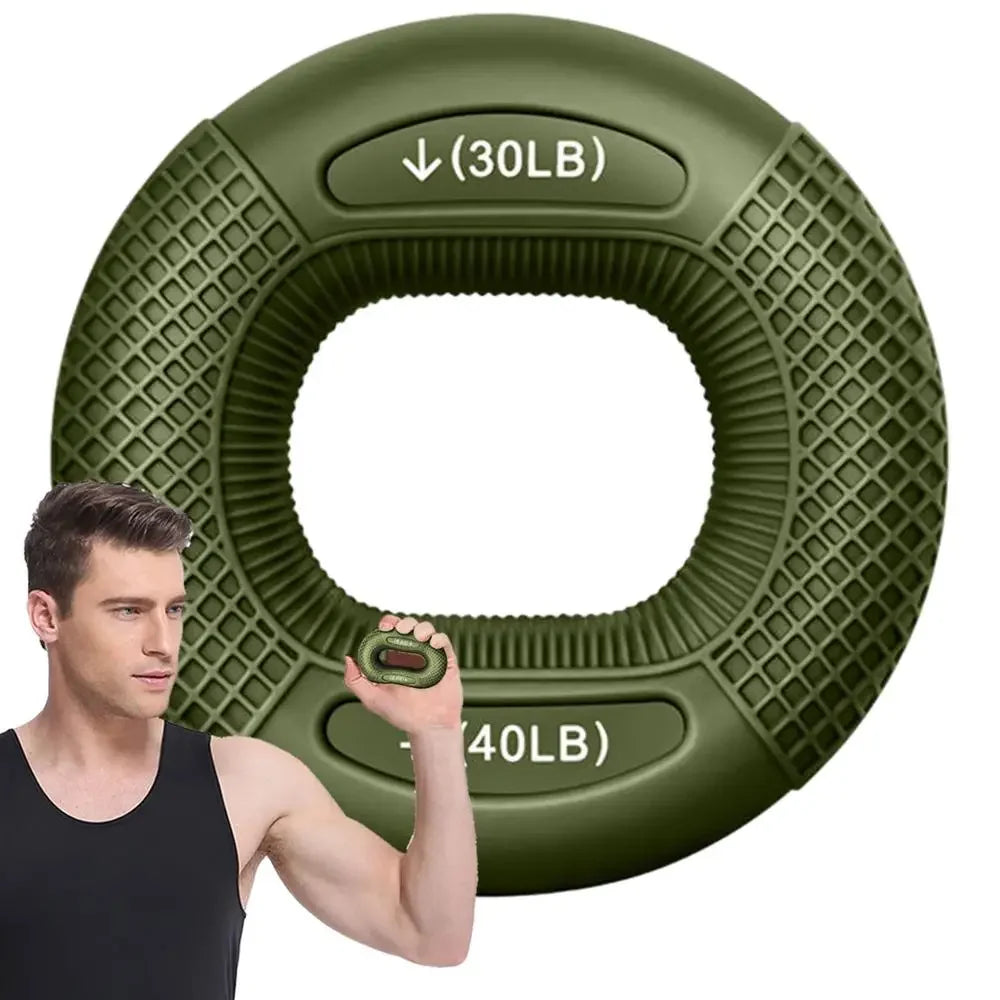 WaveGear Inc. Finger Grip Hand Strengthener exercise gear with adjustable resistance for improving grip strength and finger dexterity.