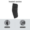 WaveGear Inc. leg heating pad with vibration massager, showing the soft padded design and control panel for heat and massage functions.