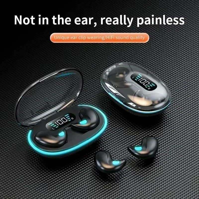 WaveGear Inc. TWS wireless noise reduction earbuds with sleek design and in-ear fit, ideal for high-quality audio and active lifestyles.