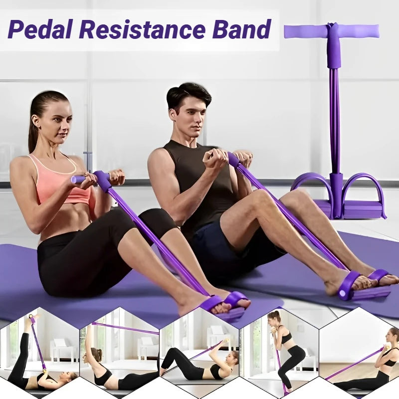 WaveGear Inc. abdominal strengthening elastic band for core exercises, showing the flexible resistance band on a neutral background.