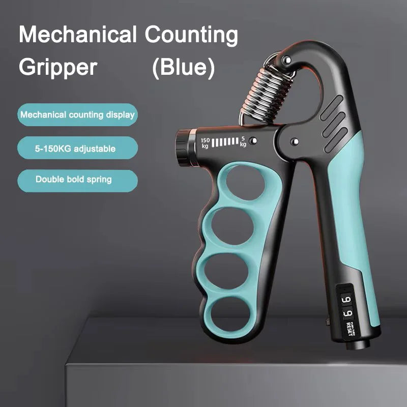 WaveGear Inc. grip strength gym wrist expander and hand strengthener exercise gear with adjustable resistance for hand and wrist workouts.