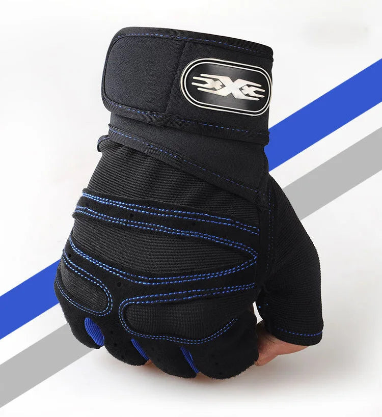 WaveGear Inc. gym weightlifting wristband gloves for men and women, exercise gear with adjustable straps for comfortable support