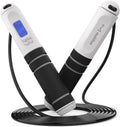 Smart digital jump rope with counter and timer, WaveGear Inc. exercise gear for cardio workouts and fitness training.