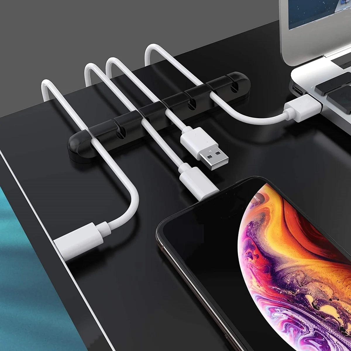WaveGear Inc. CableGrid™ Cord Wire Organizer with multiple compartments for managing and organizing cables and wires.