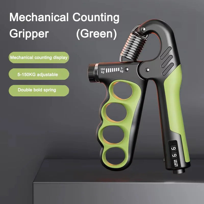 WaveGear Inc. grip strength gym wrist expander and hand strengthener exercise gear for improving grip and forearm strength.