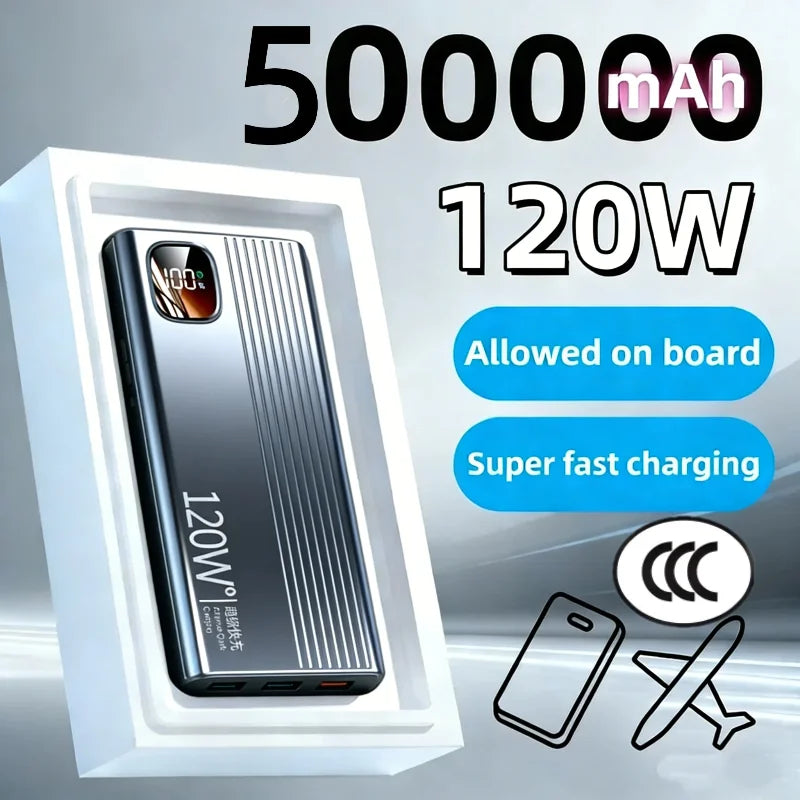WaveGear Inc. portable power bank with digital battery display, compact design for charging devices on the go.