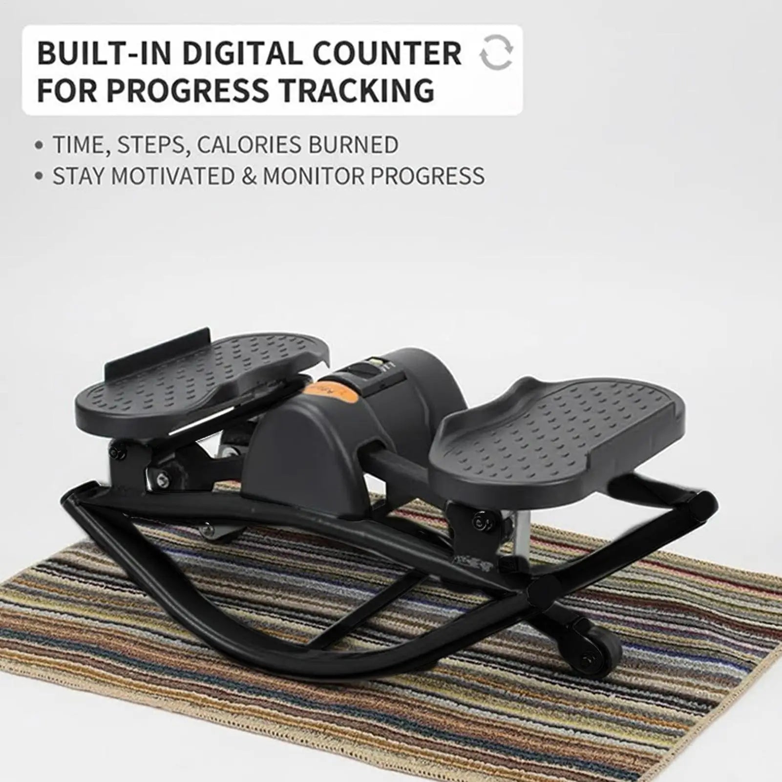 WaveGear Inc. rock stepper exercise machine for cardio workouts, featuring sturdy construction and adjustable height settings.