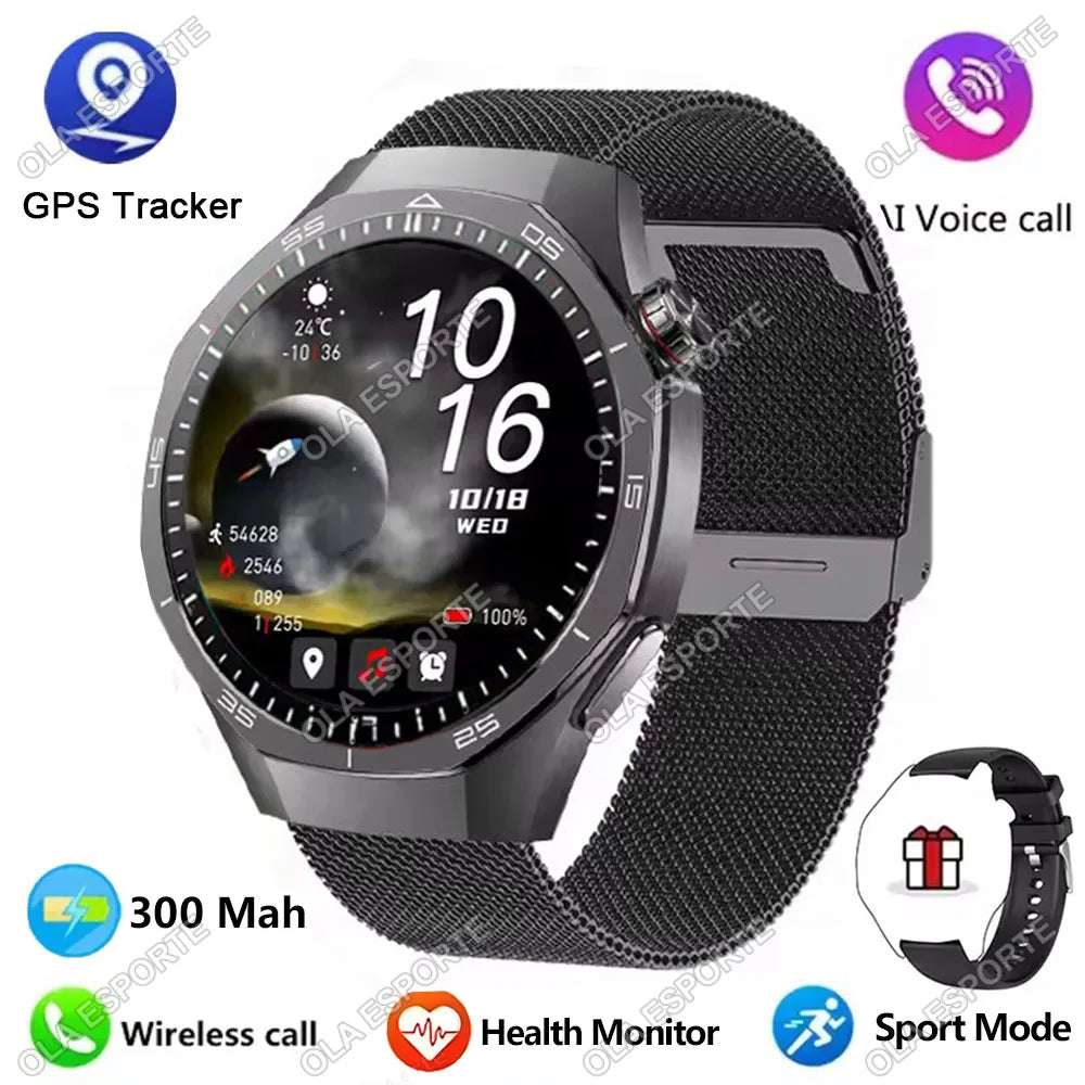 WaveGear Inc. 2026 Watch 5 Pro GPS Tracker with smart watch features, display screen, and sleek design.