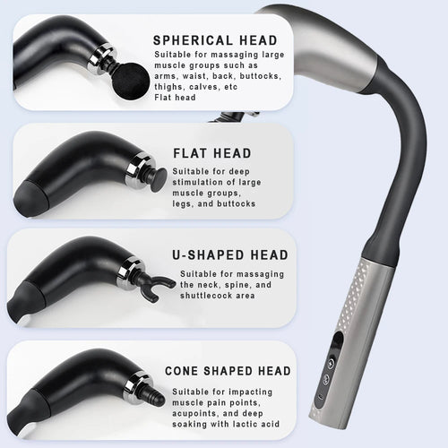 WaveGear Inc. 2026 Smart Fascia Electric Massager for exercise and muscle relaxation, shown with control panel and ergonomic design.