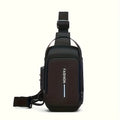 WaveGear Inc. high durability anti-theft sling travel bag with secure straps and compact design, ideal for safe travel.