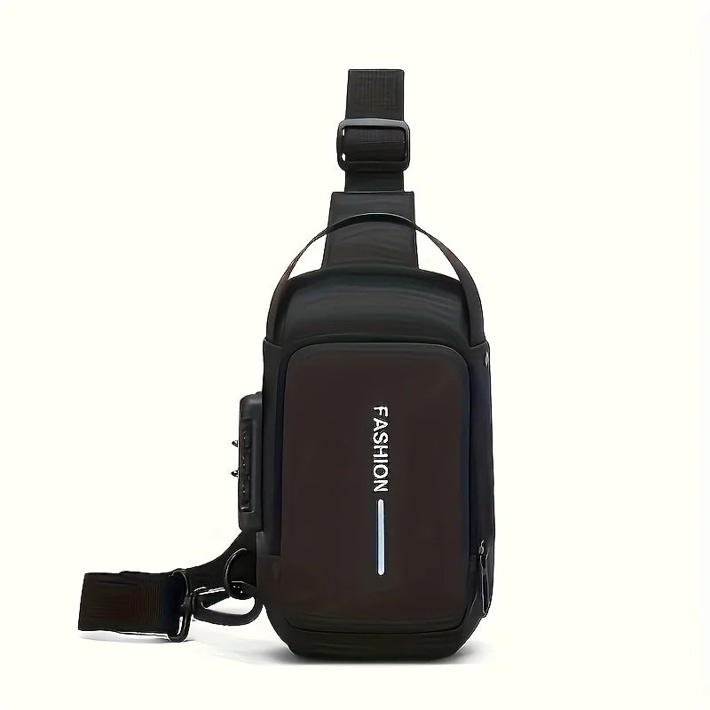 WaveGear Inc. high durability anti-theft sling travel bag with secure straps and compact design, ideal for safe travel.