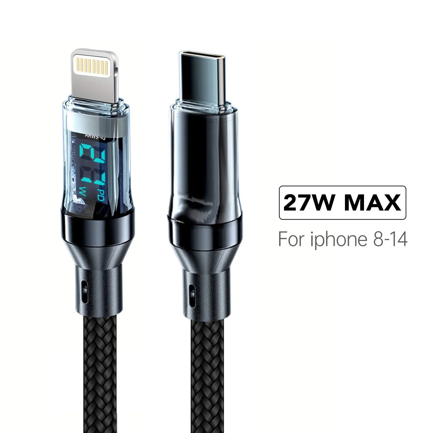 WaveGear Inc. CoreLink™ universal charger cable with USB and multiple connector ends, shown on a white background.