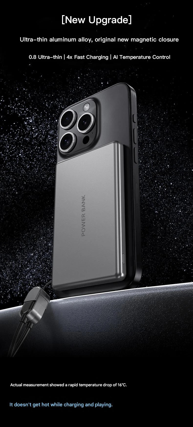 SnapCell™ – Magnetic Quick-Attach Power Bank - WaveGear Inc.