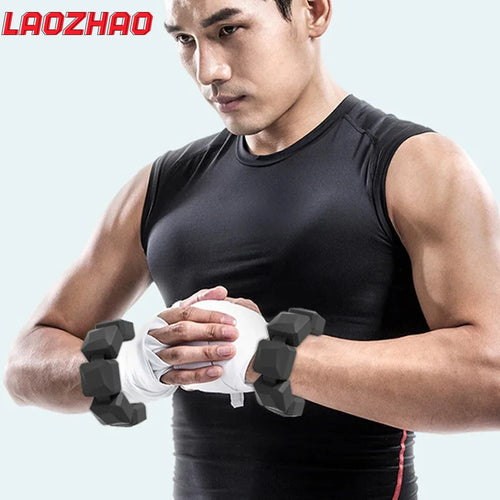 Adjustable WaveGear Inc. wrist and ankle weights for exercise, featuring padded straps and secure fastening for comfortable workouts.