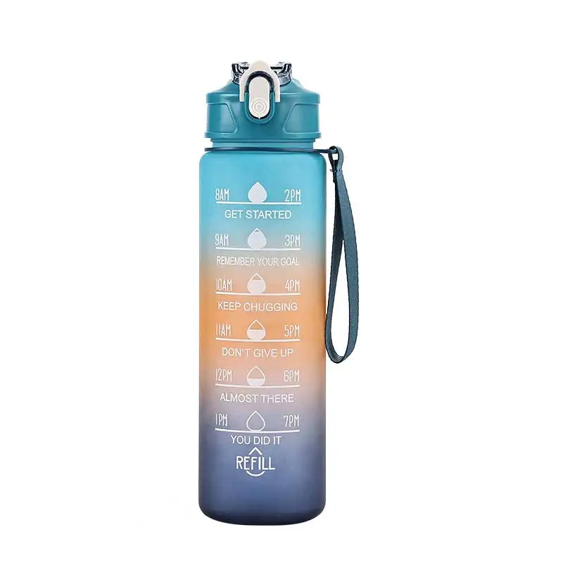 Leak-proof WaveGear Inc. sports water bottle for exercise, featuring a sleek design and secure lid, ideal for active hydration.