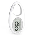 WaveGear Inc. WORKFIT Pedometer simple step tracker and exercise gear device showing digital display and step count on a white background.