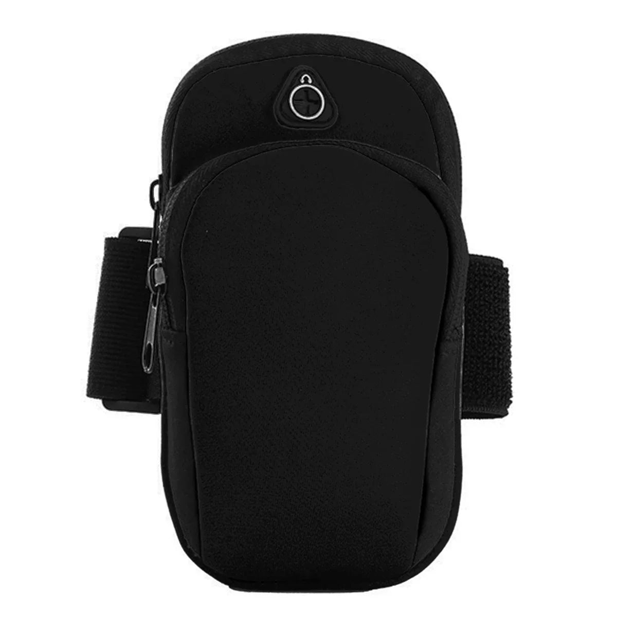 WaveGear Inc. hands-free workout arm pack travel bag holding essentials, designed for active exercise and outdoor activities.