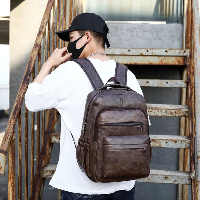 WaveGear Inc. high-quality USB charging travel backpack with multiple compartments and built-in charging port, outdoor-ready design.