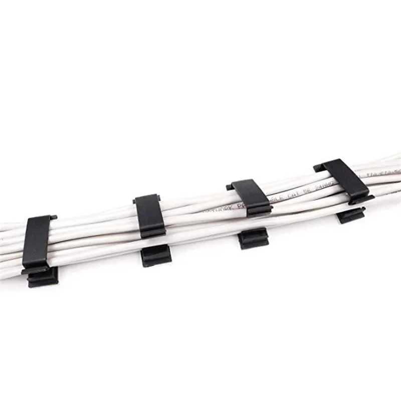 WaveGear Inc. cable organizer wire clip holding and securing multiple cables for neat, tidy wiring management.