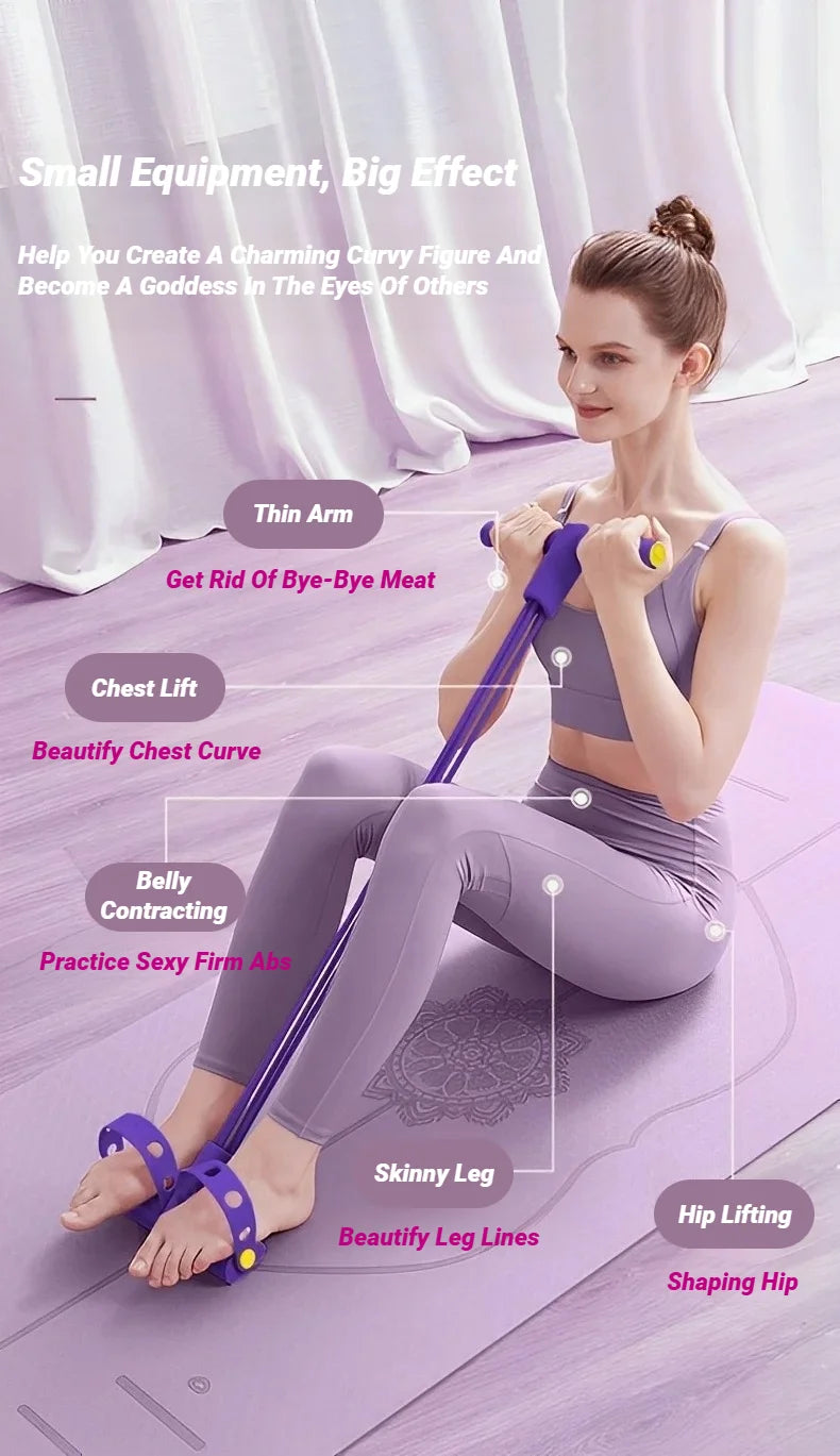 WaveGear Inc. abdominal strengthening elastic band for core exercises, featuring durable, adjustable resistance for fitness training.