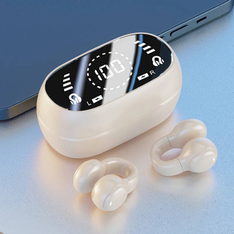 WaveGear Inc. hands-free noise-canceling earbuds with sleek design and in-ear fit, perfect for immersive listening experiences.