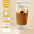 WaveGear Inc. electric automatic water bottle with built-in mixing mechanism, sleek design, and durable construction.