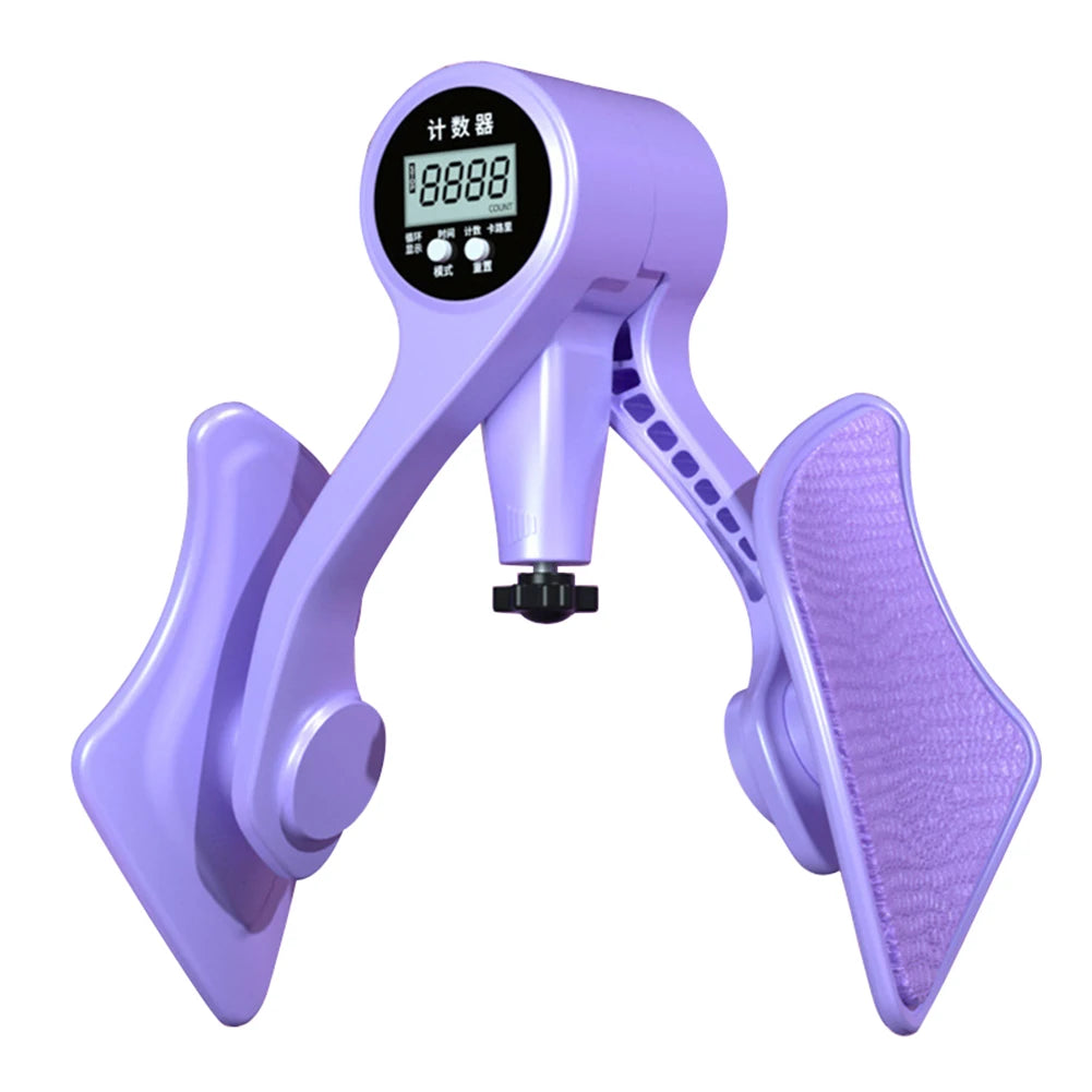 Digital pelvic floor muscle trainer from WaveGear Inc. exercise gear, showing the compact device with control buttons and display screen.
