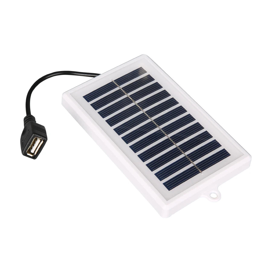 Portable solar panel from WaveGear Inc. designed for outdoor exercise gear, showing the compact, foldable solar power device in use.