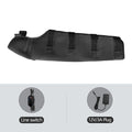 WaveGear Inc. long arm heating pad with vibration massager for muscle relaxation and pain relief during exercise.