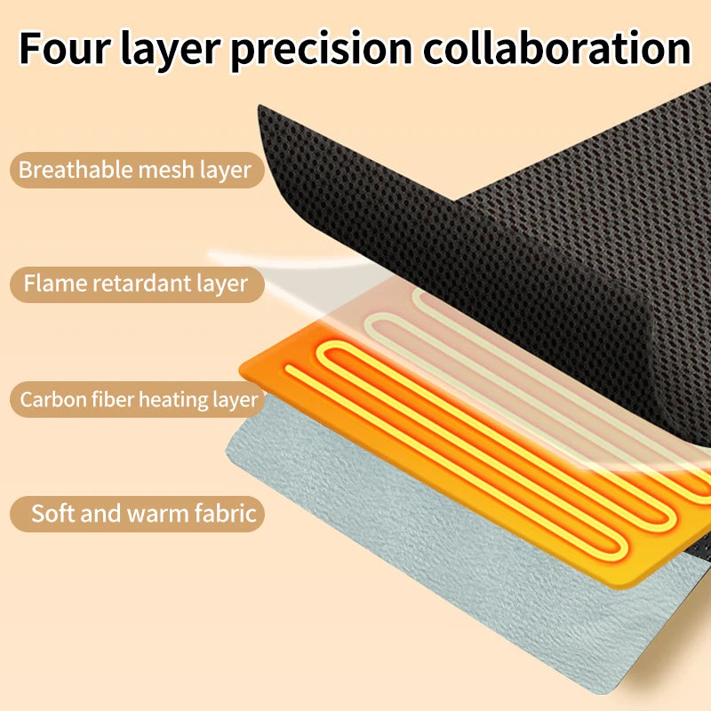 WaveGear Inc. long arm heating pad with vibration massager for muscle relief and therapy, shown in use on arm.