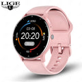 WaveGear Inc. LIGE Smart Watch with full touch screen, Bluetooth connectivity, fitness tracking, and sleek modern design.