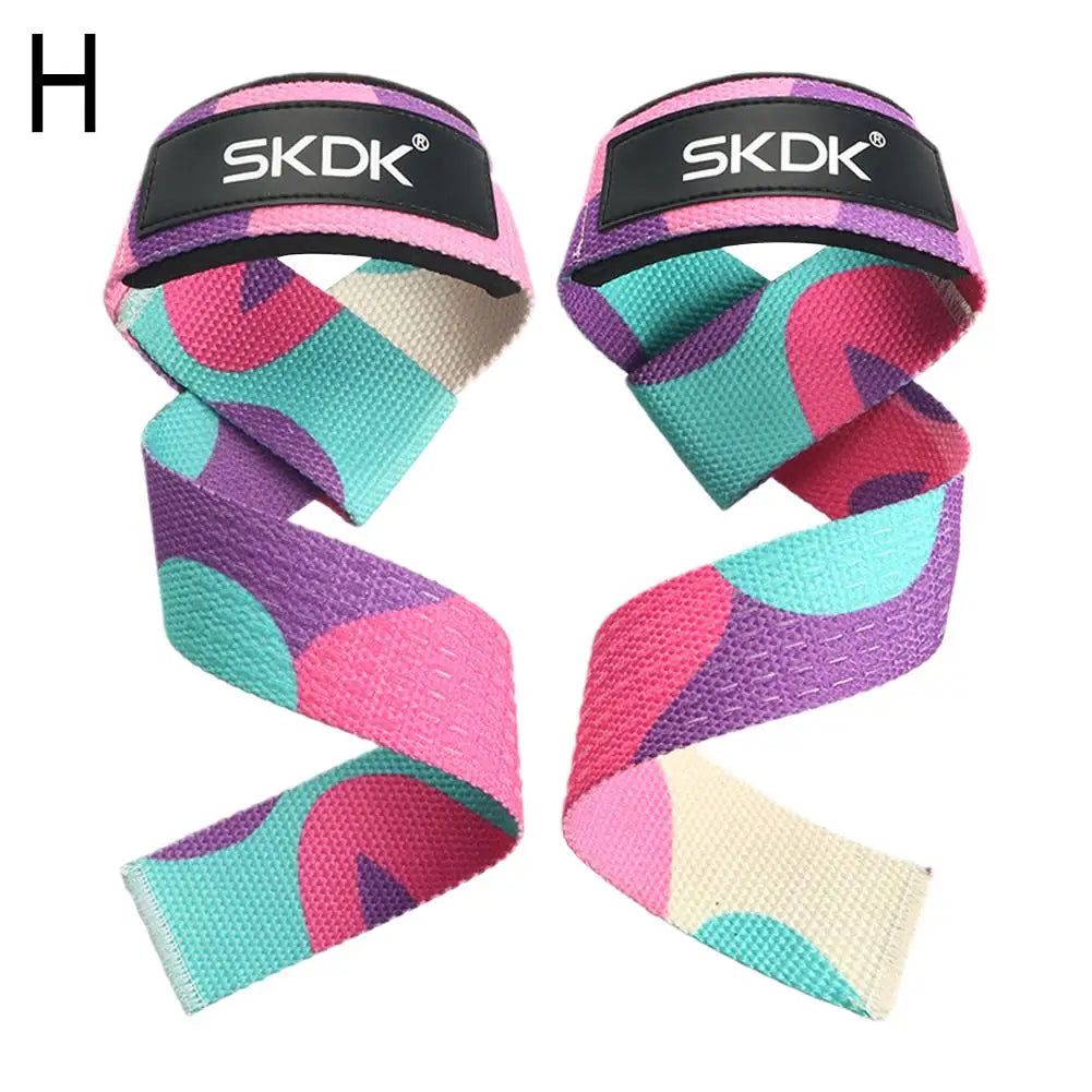 WaveGear Inc. SKDK weightlifting high-strength hand straps for exercise, showing durable straps with padded wrist support.