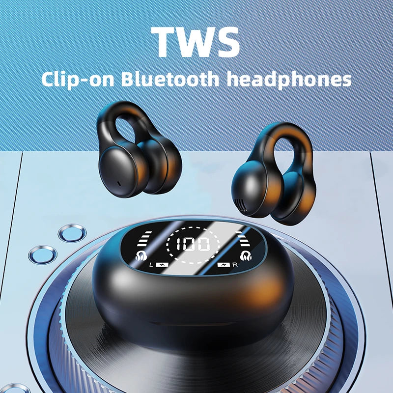 WaveGear Inc. hands-free noise-canceling earbuds with sleek design and in-ear comfort, perfect for immersive sound experience.