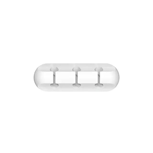 CableGrid™ Cord Wire Organizer by WaveGear Inc.™ helps tidy cables with a sleek black plastic design and multiple slots for easy cable management.