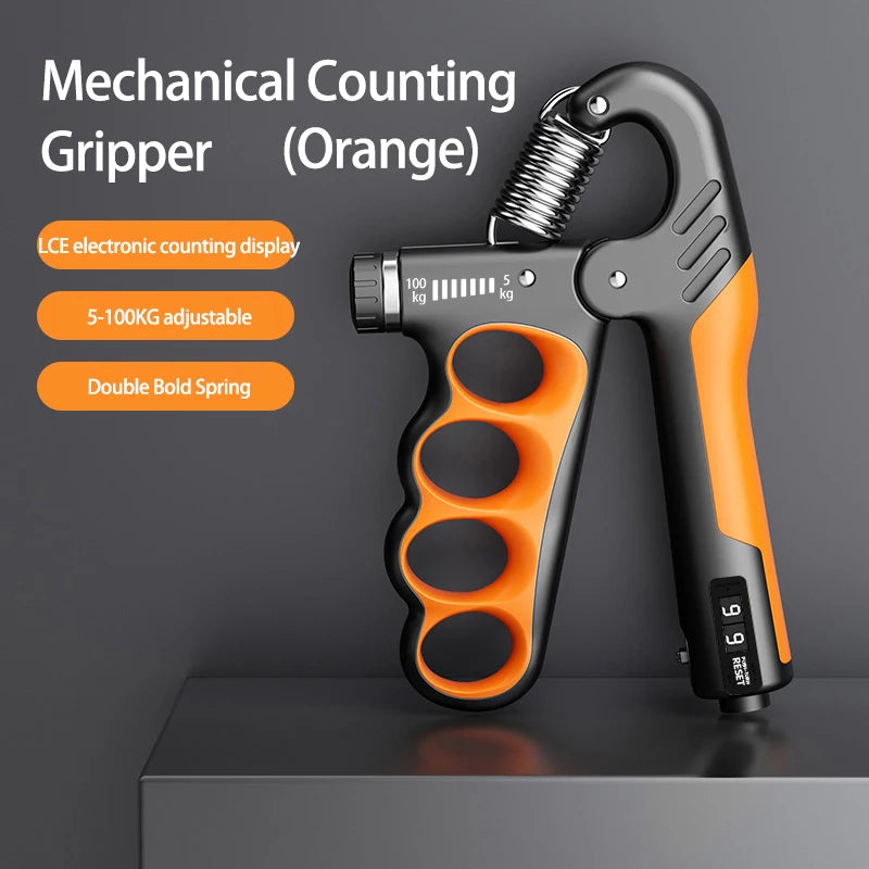 WaveGear Inc. grip strength gym wrist expander and hand strengthener exercise gear with adjustable resistance bands.