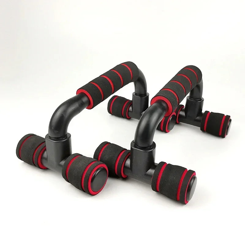 WaveGear Inc. GYM Non-Slip H-Shaped Push Up Bar for exercise, showing the sturdy, non-slip H-shaped design on a gym floor.