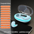 WaveGear Inc. TWS wireless earbuds with noise reduction, shown in black with sleek ergonomic design and charging case.