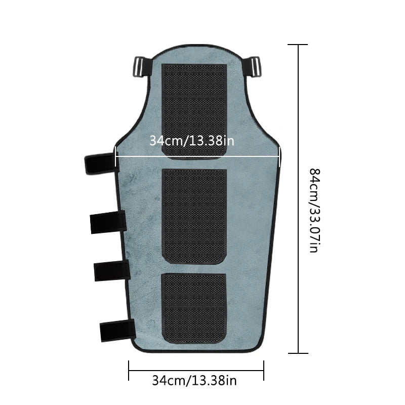 WaveGear Inc. long arm heating pad with vibration massager, designed for exercise recovery and muscle relaxation.