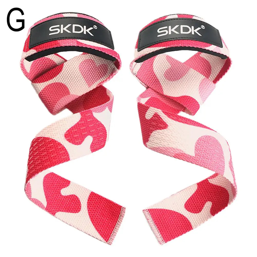 WaveGear Inc. SKDK weightlifting high-strength hand straps for exercise, showing durable fabric and secure grip design.
