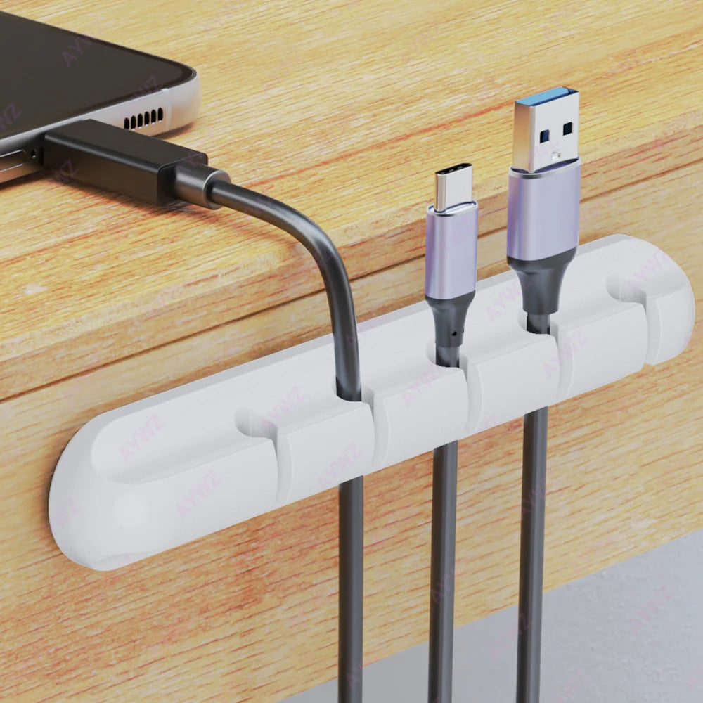 WireNest™ Adhesive Cable Holder from WaveGear Inc.™ secures and organizes cables with a sleek, easy-to-apply design.