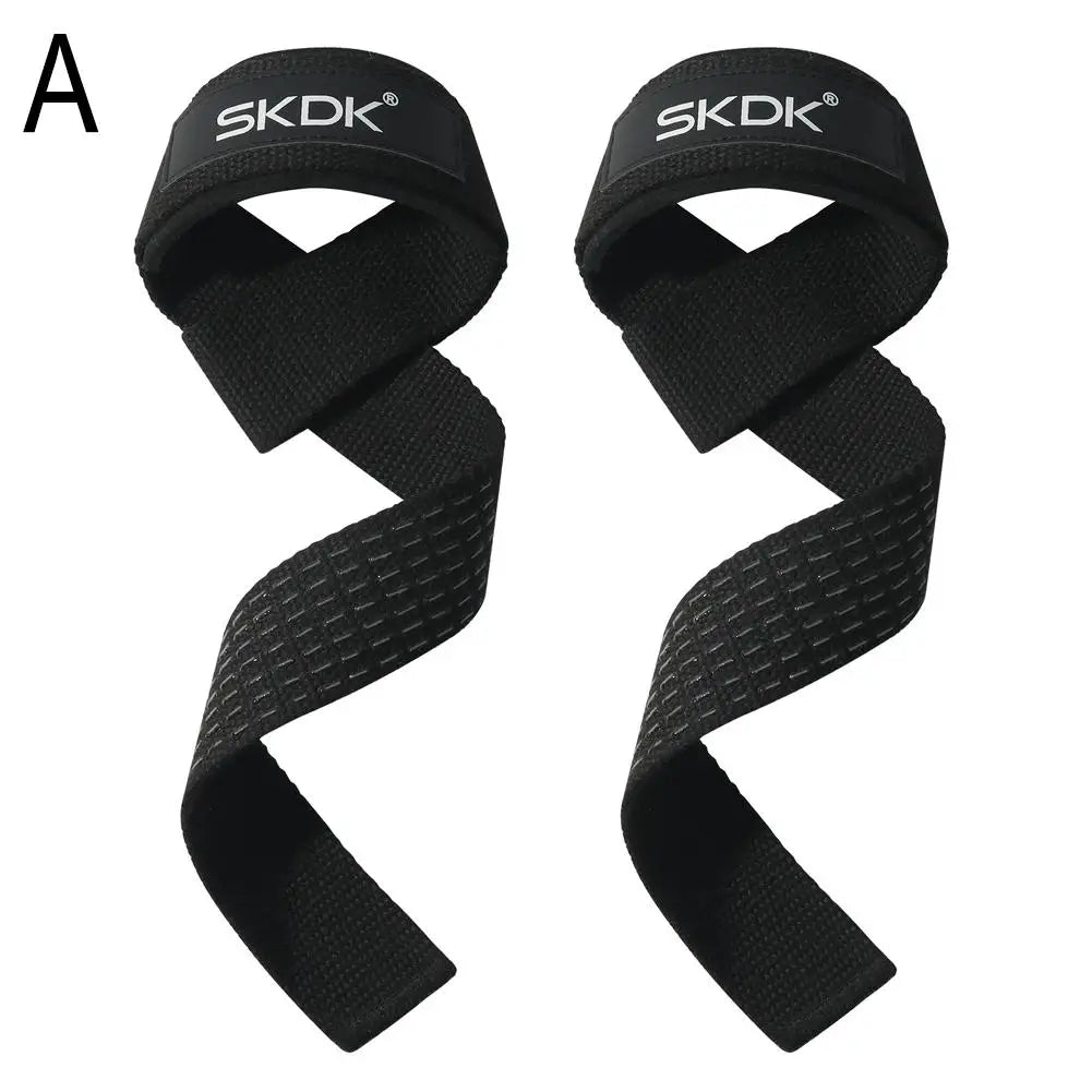 WaveGear Inc. SKDK weightlifting high-strength hand straps for exercise, shown in use for improved grip during lifting workouts