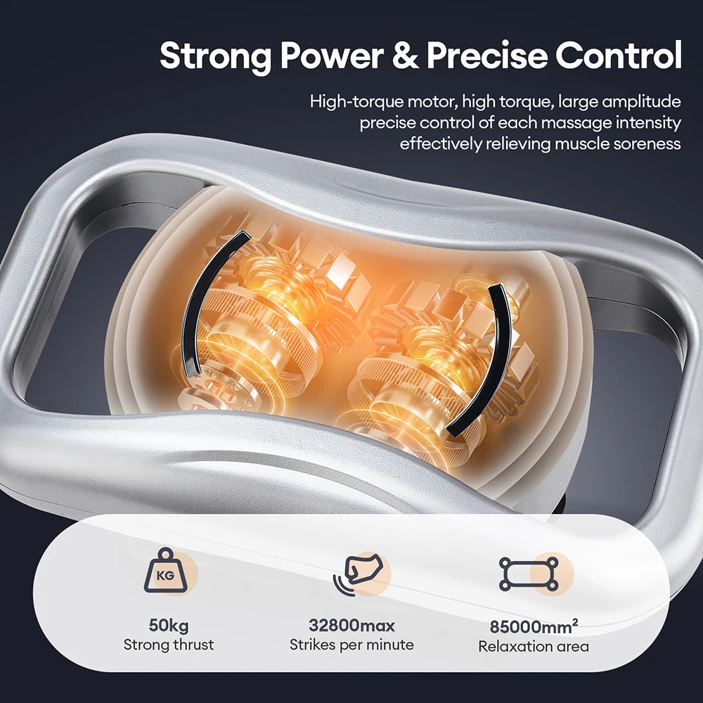 WaveGear Inc. 30-heads body massage gun for muscle relief and relaxation, exercise gear for deep tissue massage therapy.