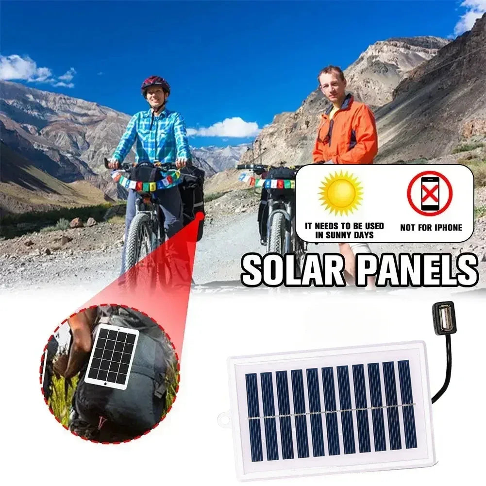 Portable solar panel from WaveGear Inc. designed for outdoor exercise gear, showing a compact, foldable solar energy device in use