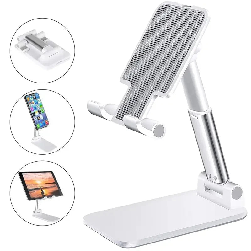 WaveGear Inc. VectorMount™ desk mobile phone holder stand with adjustable grip and sleek design for easy phone access.