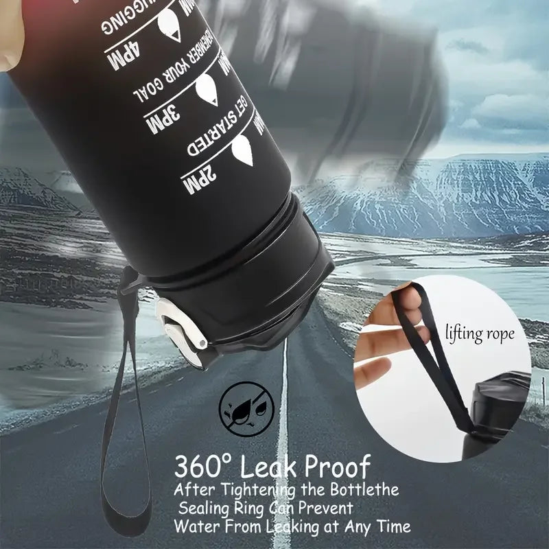 WaveGear Inc. leak-proof sports water bottle with a sleek design, ideal for exercise and outdoor activities.