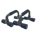 WaveGear Inc. GYM Non-Slip H-Shaped Push Up Bar for exercise, showing black H-shaped workout equipment with non-slip grips.