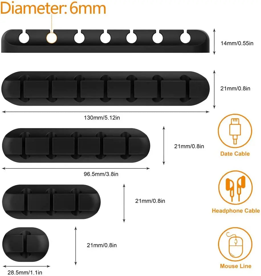 WaveGear Inc. CableGrid™ Cord Wire Organizer with multiple compartments for neat cable management and organization.